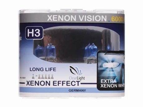 Лампа Clearlight H3 12V-55W XenonVision (компл., 2 шт.)