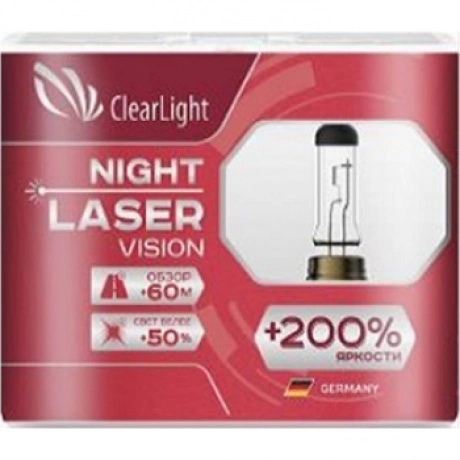 Лампа Clearlight H11 12V-55W Night Laser Vision +200% Light (ком...