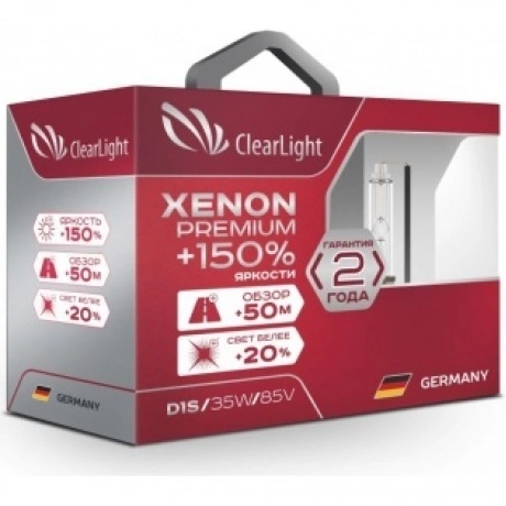 Лампа ксеноновая Clearlight Xenon Premium+150% H1 (1 шт)