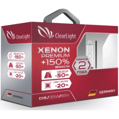 Лампа ксеноновая Clearlight Xenon Premium+150% H3 (1 шт)