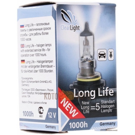 Лампа Clearlight HB4 12V-55W LongLife ML9006LL