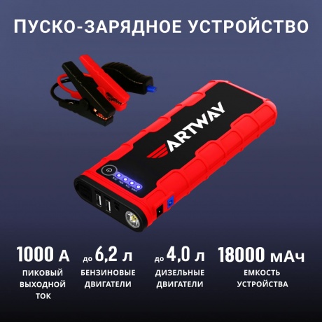 Пуско-зарядное устройство Artway JS-1018 ULTRA - фото 20