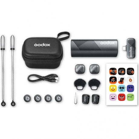 Петличная радиосистема Godox Cube SC Kit 2 для смартфона - фото 22