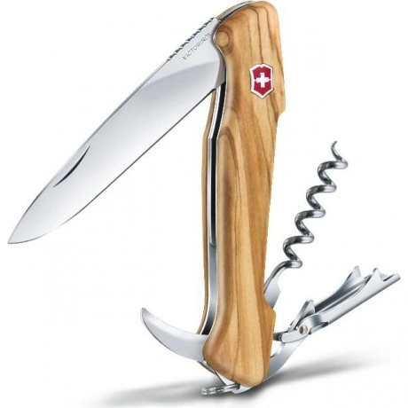 Нож Victorinox Wine Master, 130 мм, 6 функций, оливковое дерево
