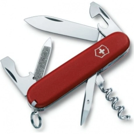 Нож Victorinox Sportsman, 84 мм, 13 функций, красный