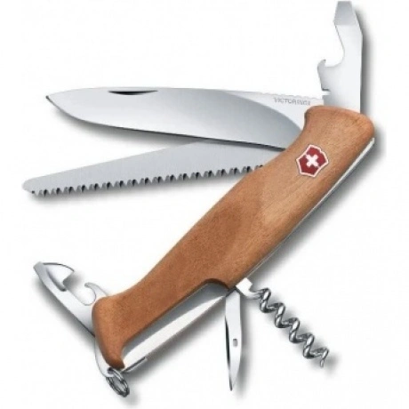 Нож Victorinox RangerWood 55, 130 мм, 10 функций, дерево