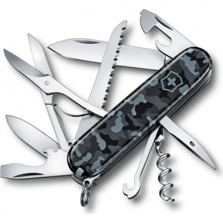 Нож Victorinox Huntsman, 91 мм, 15 функций, морской камуфляж