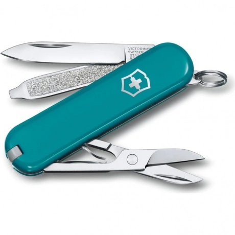Нож-брелок Victorinox Classic SD Colors, 58 мм, 7 функций, "Moun...