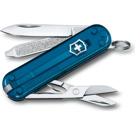 Нож-брелок Victorinox Classic SD Colors, 58 мм, 7 функций, "Sky ...