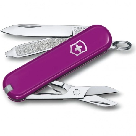 Нож-брелок Victorinox Classic SD Colors, 58 мм, 7 функций, "Tast...