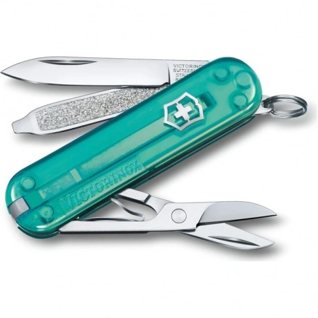 Нож-брелок Victorinox Classic SD Colors, 58 мм, 7 функций, "Trop...