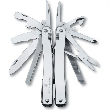 Мультитул Victorinox SwissTool Spirit X, 105 мм, 26 функций, ней...