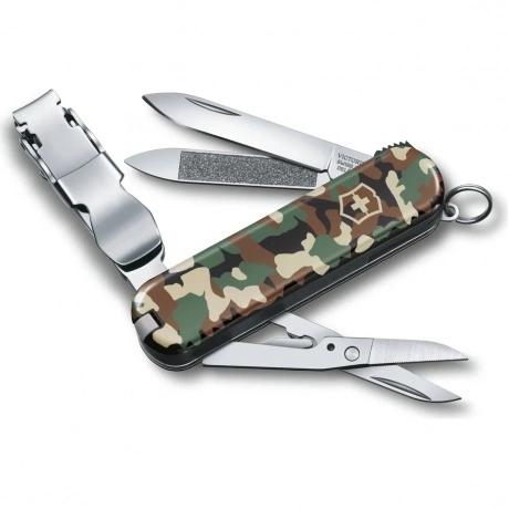 Нож Victorinox Classic Nail Clip 580, 65 мм, 8 функций, камуфляж...