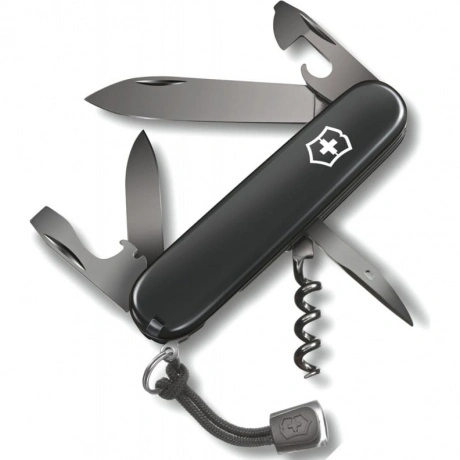 Нож Victorinox Spartan, 91 мм, 12 функций, черный 1.3603.31P