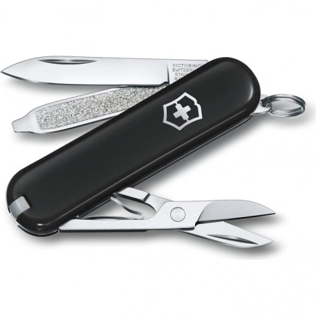 Нож-брелок Victorinox Classic SD Colors, 58 мм, 7 функций, "Dark...