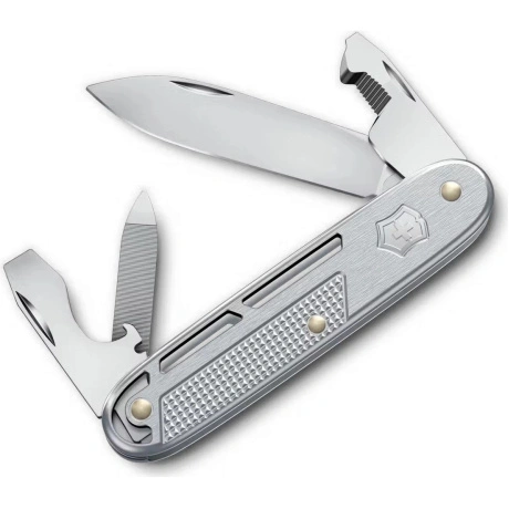 Нож Victorinox Synergy Alox, 163 мм, 9 функций, серебристый