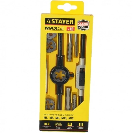 Набор метчиков и плашек Stayer 28012-H12_z01 (12 предметов)