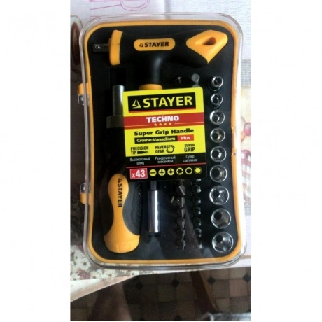 Набор бит и торцевых головок Stayer Master Techno 25084-H43 (43 ...