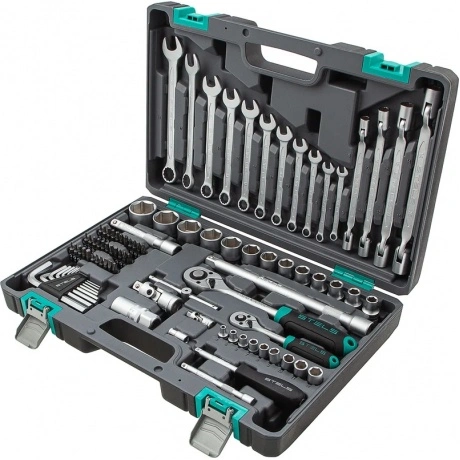 Набор инструментов, 1/2", 1/4", CrV, пластиковый кейс 88 предмет...