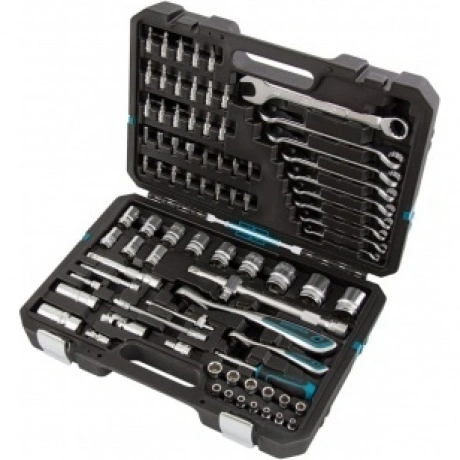 Набор инструментов, 1/4", 1/2", CrV, 120 зубьев, 82 предмета Gro...