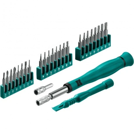 Отвертка для точных работ KRAFTOOL Precision-28, 28 предметов (2...