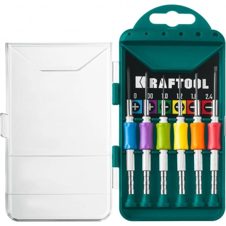 Отвертка для точных работ KRAFTOOL Precision-6, 6 предметов (256...