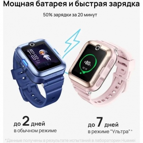 Детские умные часы Huawei Kids 4 Pro (55027638) Blue - фото 10