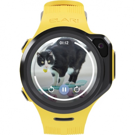 Детские умные часы Elari 4G Lite Yellow - фото 2