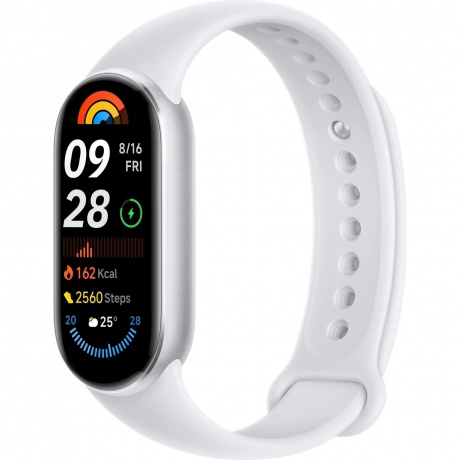 Умные часы Xiaomi Smart Band 9 (BHR8340GL) Glacier Silver - фото 1