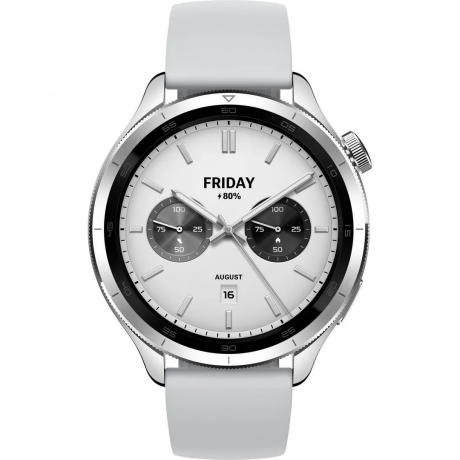 Умные часы Xiaomi Watch S4 (BHR9197GL) Silver - фото 2