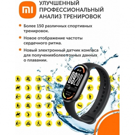 Умные часы Xiaomi Smart Band 10 (BHR07PSGL) Glacier Silver - фото 16