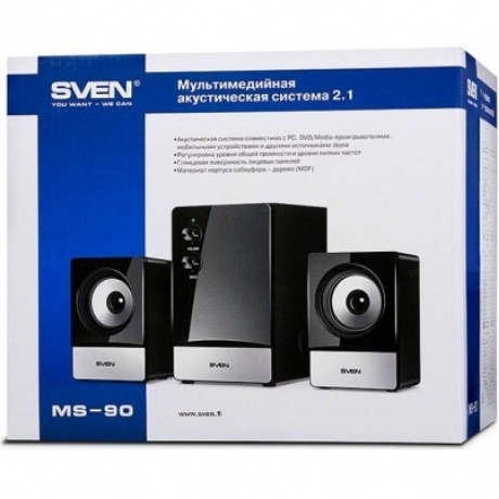 Акустическая система Sven АС MS-90 Black SV-012861 - фото 2
