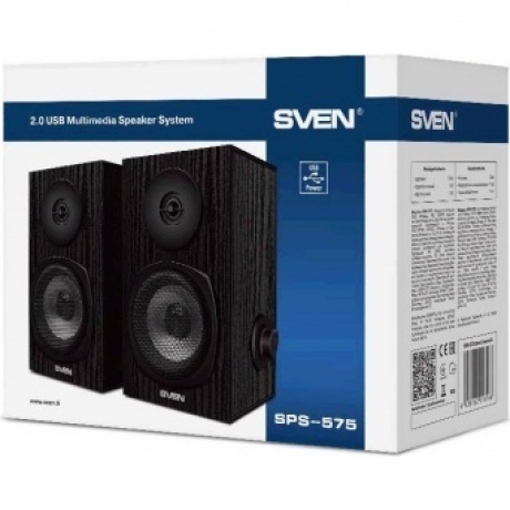 Акустическая система Sven SPS-575 2.0 черный - фото 6