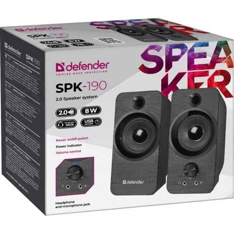 Акустическая система Defender SPK-190 Black (65190) - фото 3