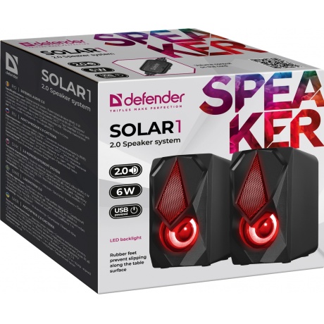 Акустическая система Defender 2.0 SOLAR 1 (65401) - фото 8