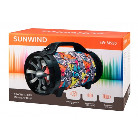Минисистема SunWind SW-MS50 черный 45Вт - фото 21