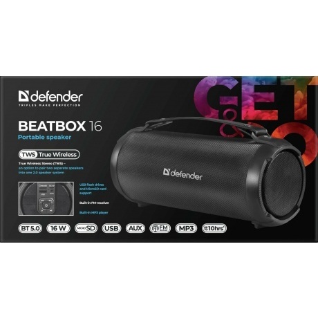 Портативная акустика Defender BEATBOX 16 (65216) - фото 4