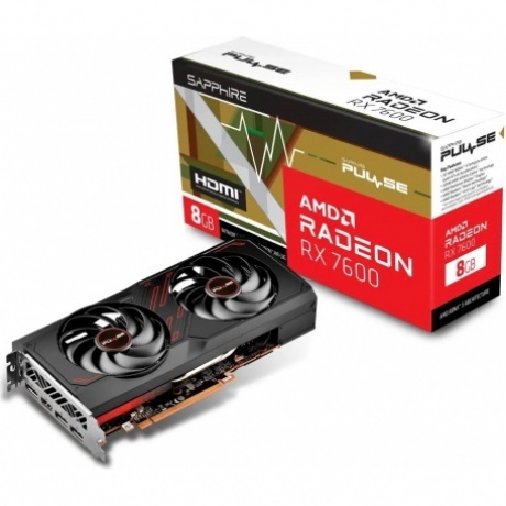 Видеокарта Sapphire RX7600 PULSE 8GB (11324-01-20G) - фото 1
