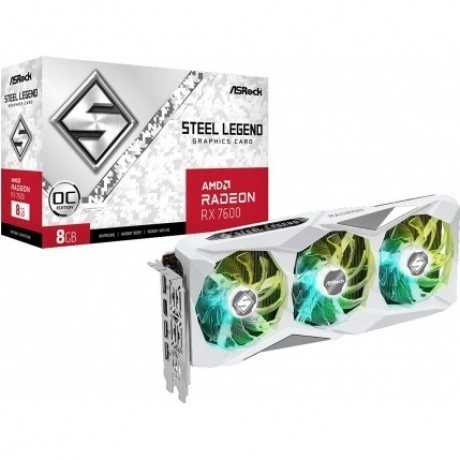 Видеокарта AsRock Radeon RX 7600 Steel Legend 8G (RX7600 SL 8GO)