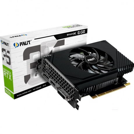 Видеокарта Palit RTX3050 STORMX 6GB GDDR6 (NE63050018JE-1070F) - фото 8