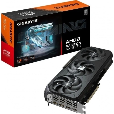 Видеокарта Gigabyte PCI-E AMD Radeon RX 9070 GAMING OC-16GD (GV-...
