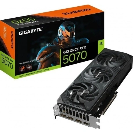 Видеокарта Gigabyte RTX5070 WINDFORCE OC SFF 12GB GDDR7 (GV-N507...
