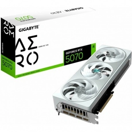 Видеокарта Gigabyte RTX5070 AERO OC 12GB GDDR7 192bit 3xDP HDMI ...