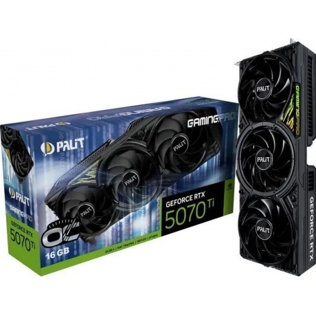 Видеокарта Palit RTX5070Ti GAMINGPRO OC 16GB GDDR7 (NE7507TS19T2-GB2031A) - фото 1