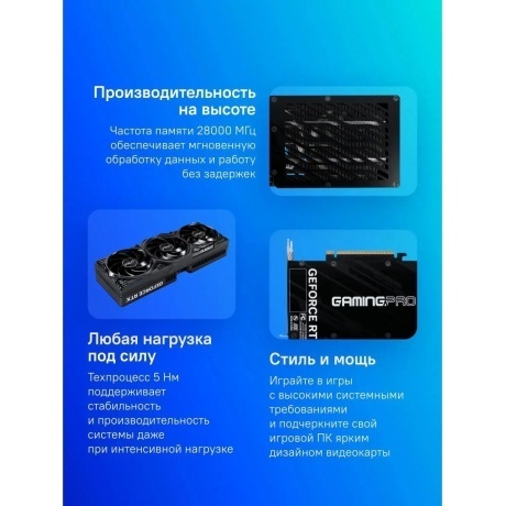 Видеокарта Palit RTX5070Ti GAMINGPRO OC 16GB GDDR7 (NE7507TS19T2-GB2031A) - фото 21
