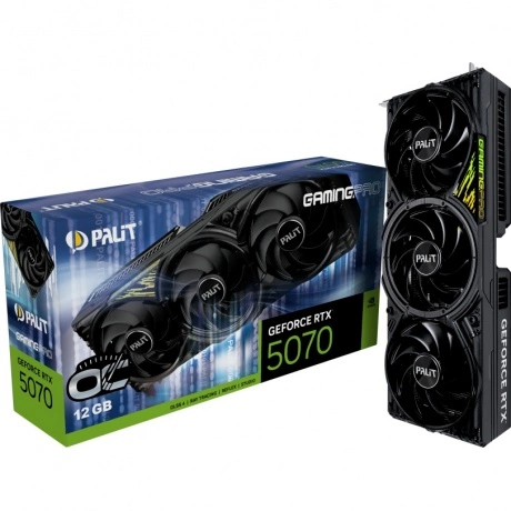 Видеокарта Palit RTX5070 GAMINGPRO OC 12GB GDDR7 192bit 3xDP HDM...