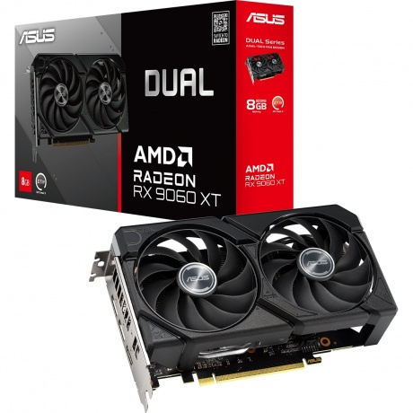 Видеокарта Asus DUAL-RX9060XT-8G (90YV0MI1-M0NA00) - фото 1