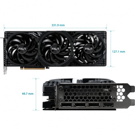 Видеокарта Palit RTX5070Ti GAMINGPRO-S 16GB GDDR7 (NE7507T019T2-GB2031U) - фото 10