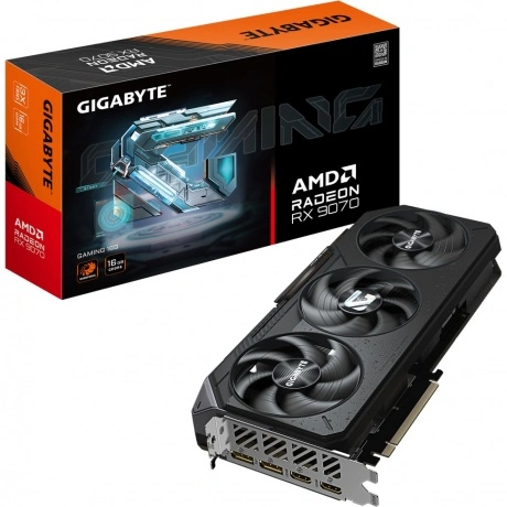 Видеокарта GIGABYTE RX9070 GAMING 16G//RX9070, HDMI*2, DP*2, 16G...