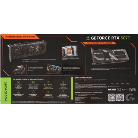 Видеокарта PCIE16 RTX5070 12GB GV-N5070WF3OC-12GD GIGABYTE - фото 10